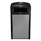 Alpine Industries 40 Gal. Steel All-Weather Outdoor Commercial Trash Can, Ash Tray Lid 472-40-SIL - alternate 1